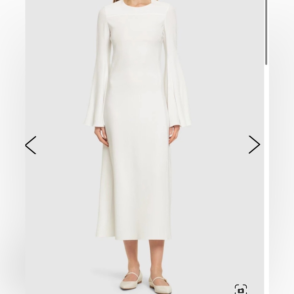 Giambattista Valli ivory crepe dress